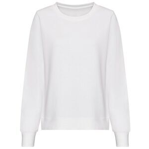 Awdis Womens/Ladies Sweatshirt / Arctic White